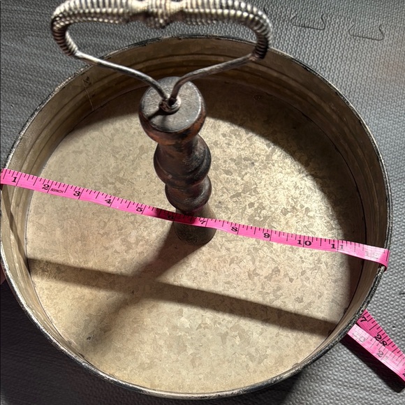 Rustic Metal Tray with Handle - Picture 3 of 3